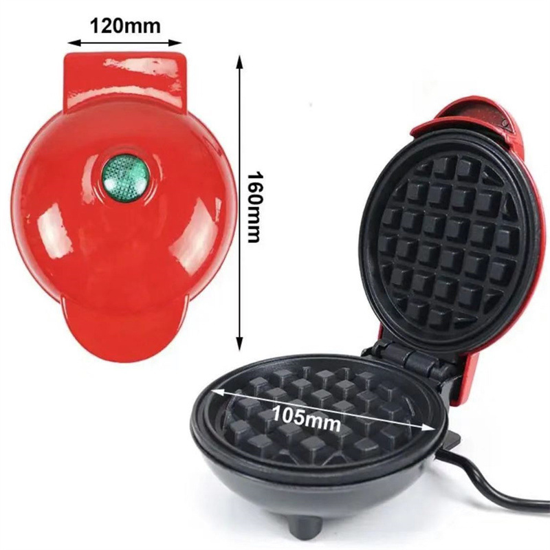 JIHUAN ミニ家庭用朝食メーカー、パン焼き器、ワッフル＆ - Mini Waffle Maker Machine のレビューと価格