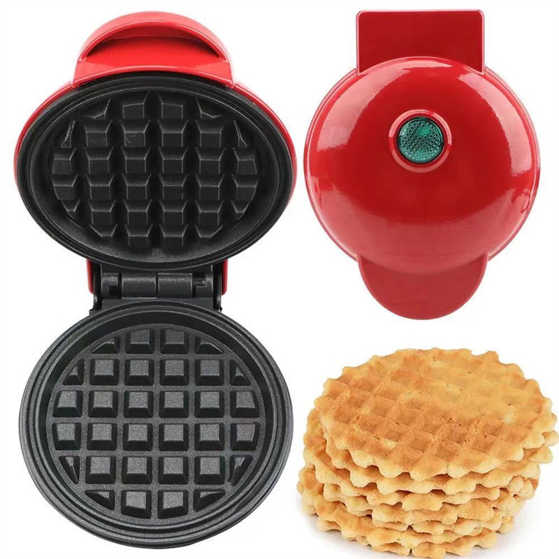 JIHUAN ミニ家庭用朝食メーカー、パン焼き器、ワッフル＆ - Mini Waffle Maker Machine のレビューと価格