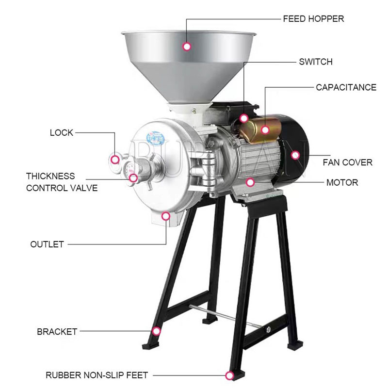 電動穀物粉砕機、業務用粉砕機、穀物、トウモロコシ、スパイス、 - Coffee Bean Grinder Electric のレビューと価格