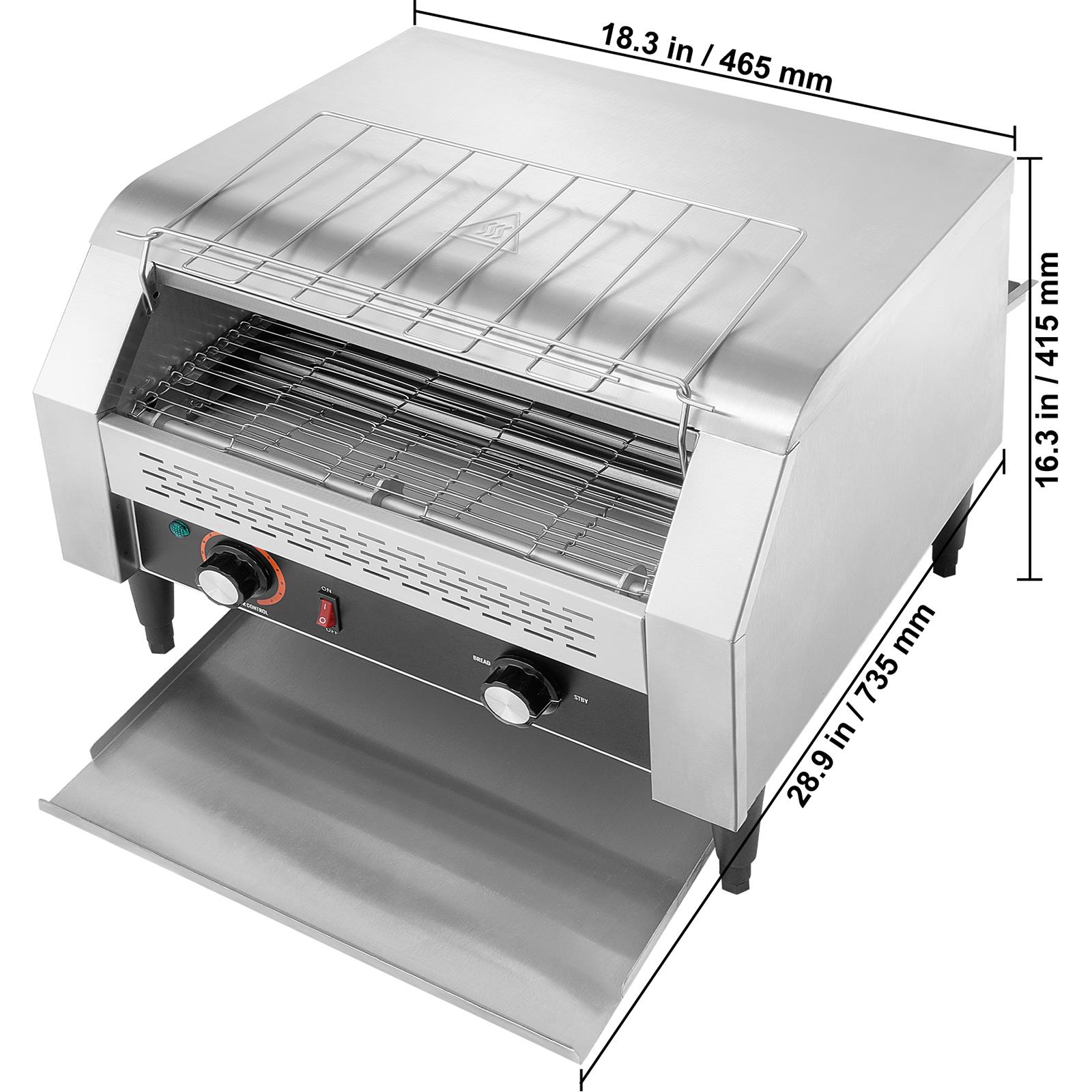 業務用コンベア式トースター。1時間あたり450枚のパンを焼く - Kitchen Appliances のレビューと価格