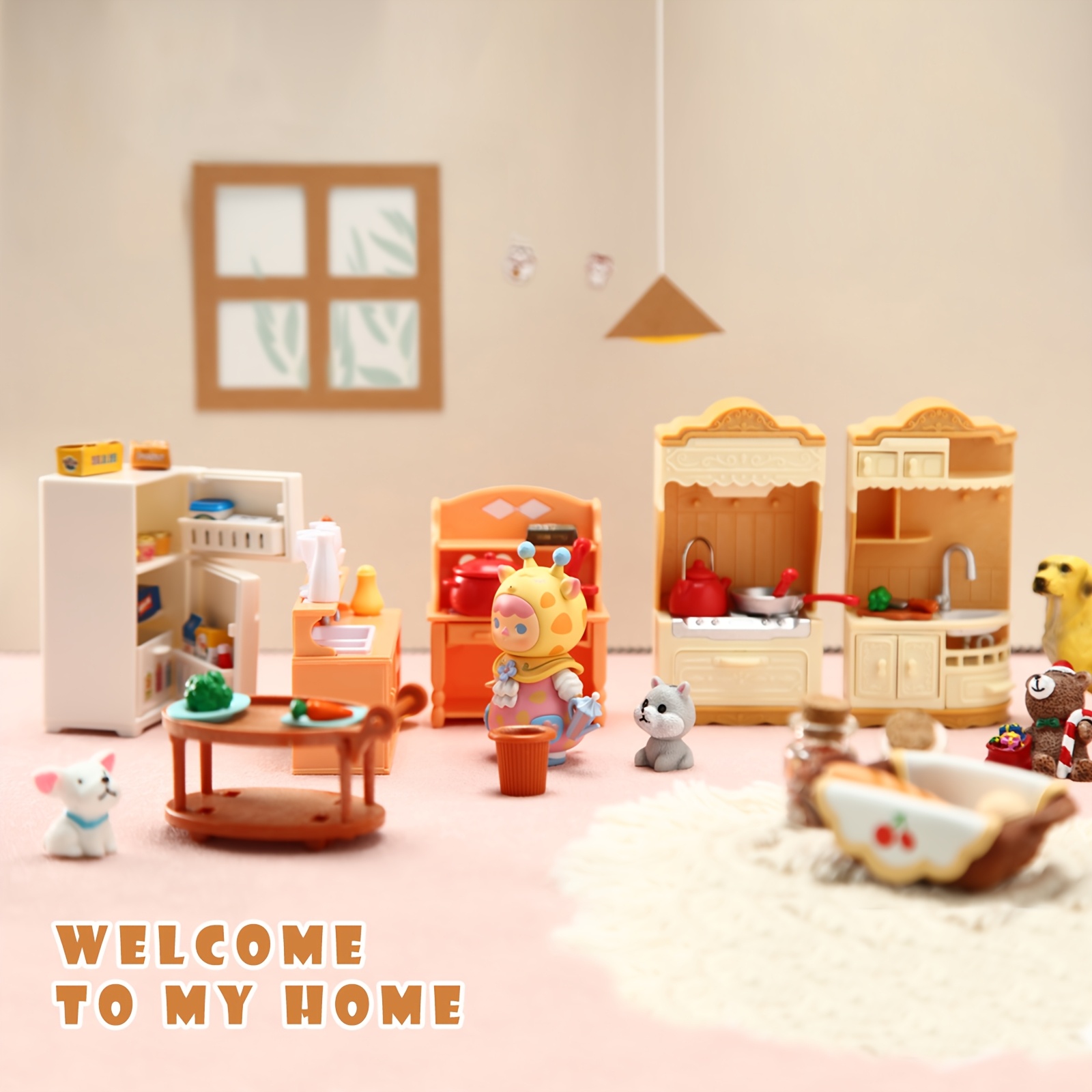 1:12スケールのドールハウス用ミニチュア家具セット。ミニチ - Small Appliances のレビューと価格