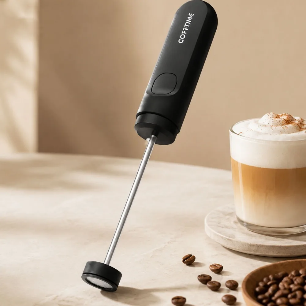 電動ミルクフォーマーで、手軽にミルクを泡立て。電動ミルク泡立 - Electric Milk Frother Handheld のレビューと価格