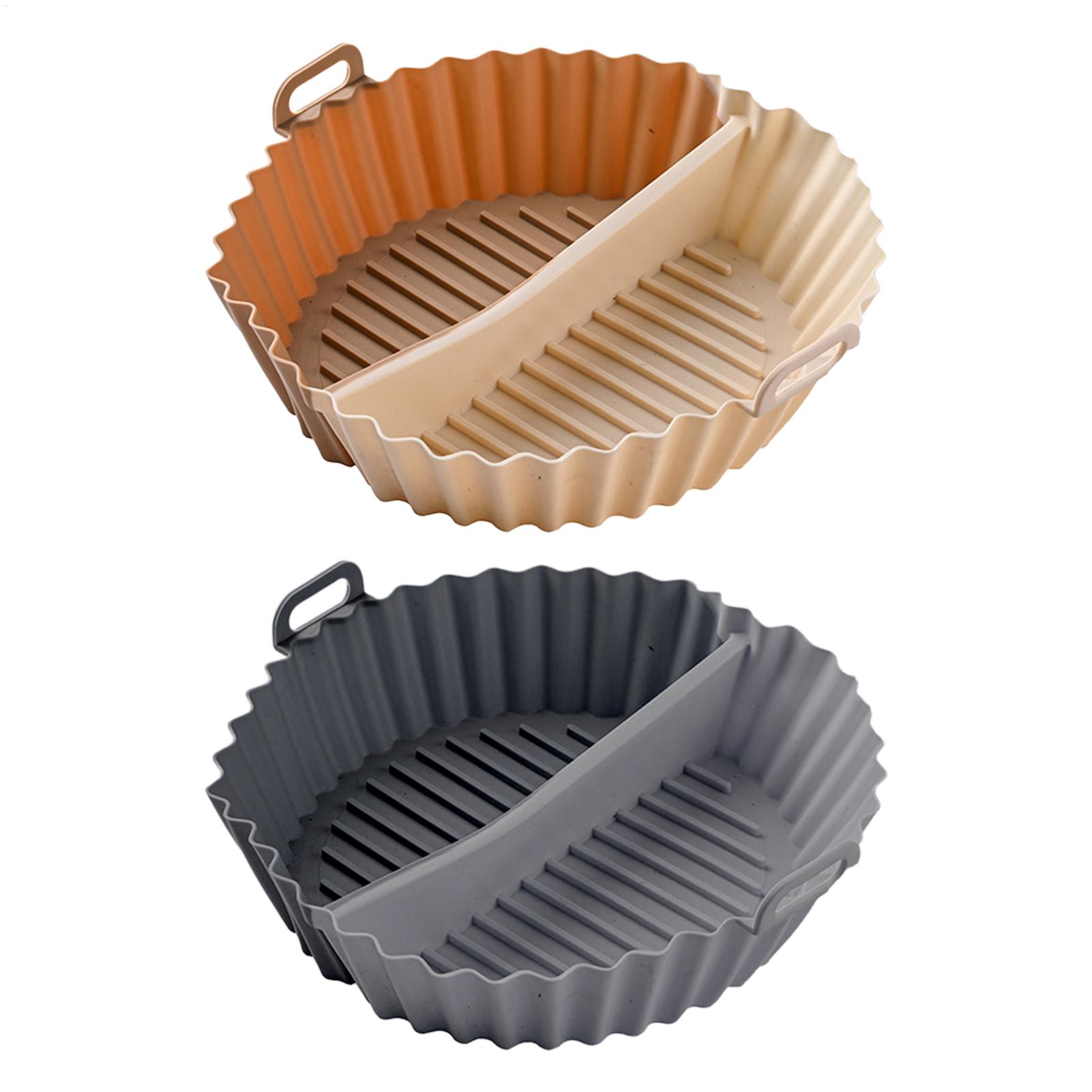 再利用可能なエアフライヤー用シリコンライナー、仕切り付き、エ - Air Fryer Silicone Pot Liner のレビューと価格