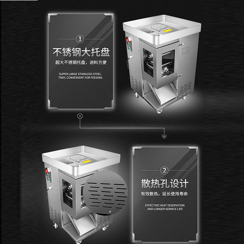 電動肉スライサーカッター業務用家庭用ステンレス切断グラインダ - Automatic Meat Slicer Home のレビューと価格