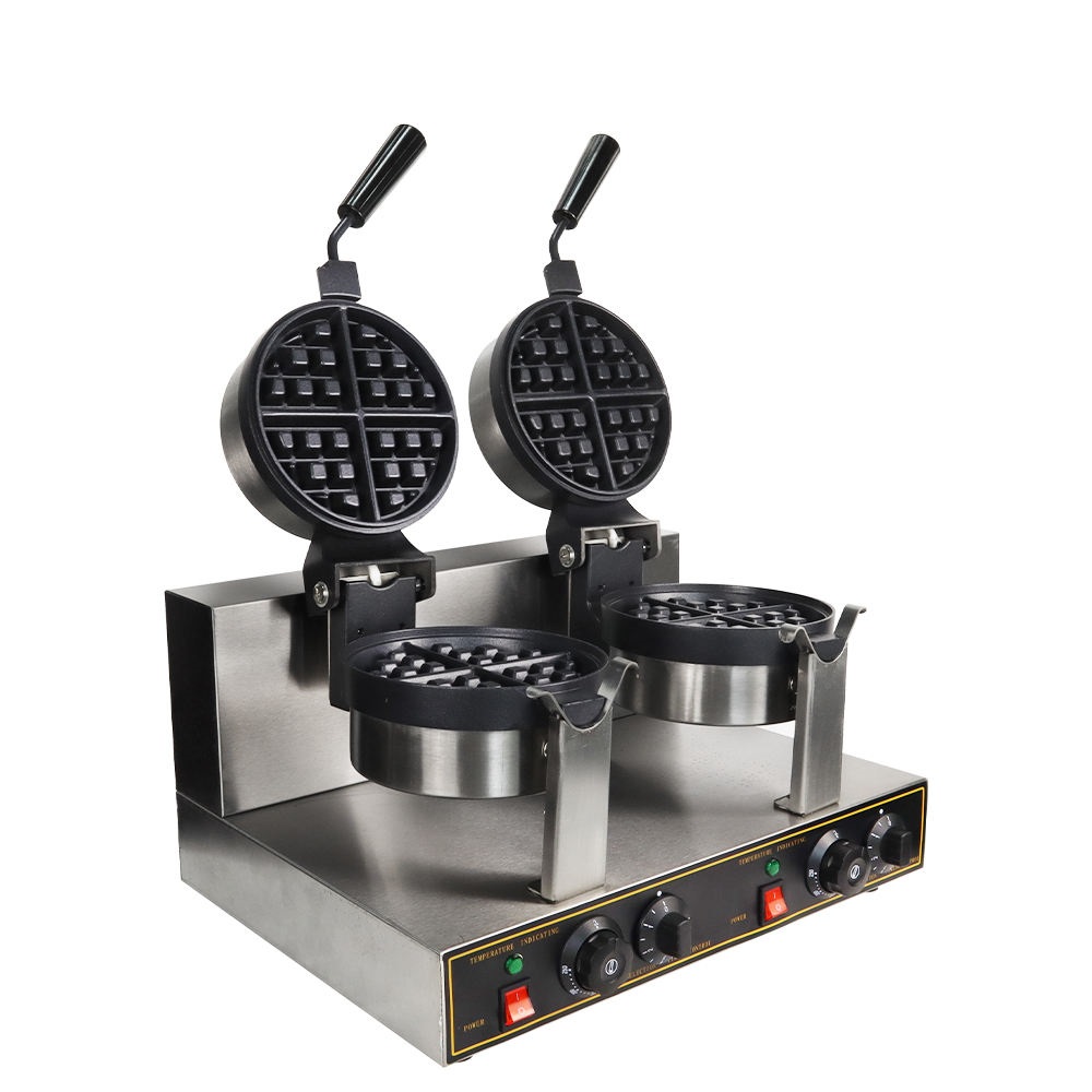 デュアル電気式ミニベルギーワッフルメーカー。プロ仕様の卸売用 - Mini Waffle Maker Machine のレビューと価格