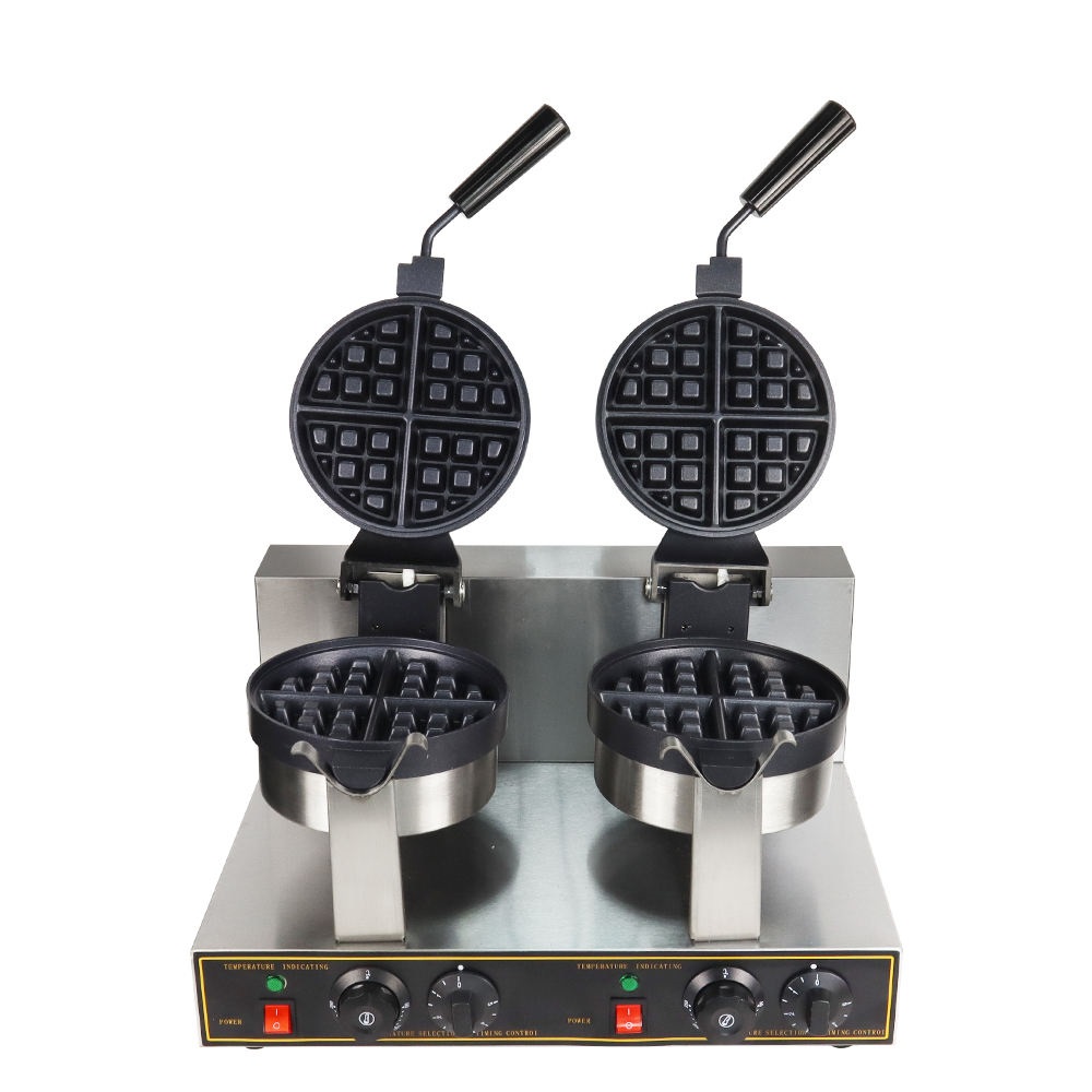 デュアル電気式ミニベルギーワッフルメーカー。プロ仕様の卸売用 - Mini Waffle Maker Machine のレビューと価格