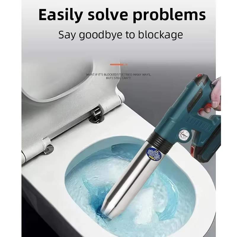 電動エアープランジャー式トイレ詰まり除去ツール - 強力なパ - Home Appliances のレビューと価格